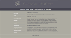 Desktop Screenshot of crawleycounsellingcentre.co.uk